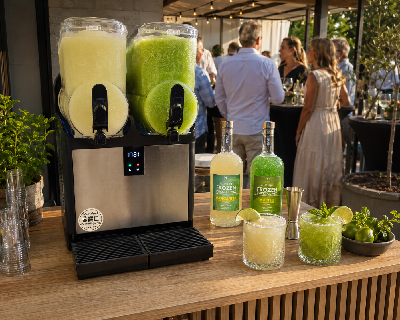 slush ice maskine til festen med frozen cocktails